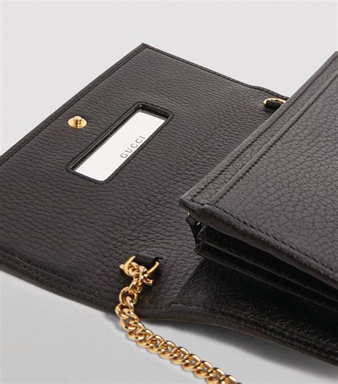 gucci leather travel wallet|Gucci marmont leather wallet.